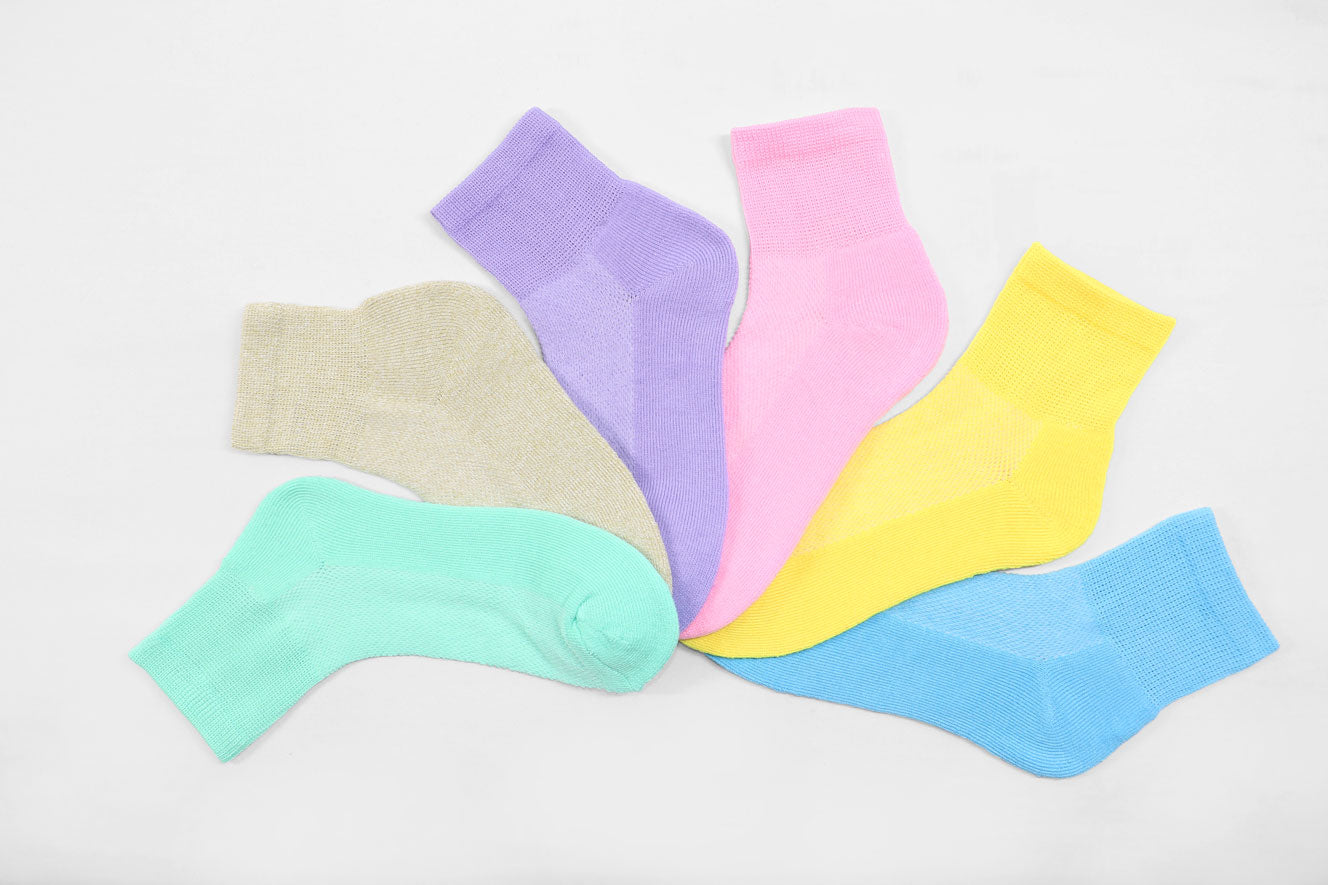 Paquete de Calcetines al Tobillo Anchos en Colores