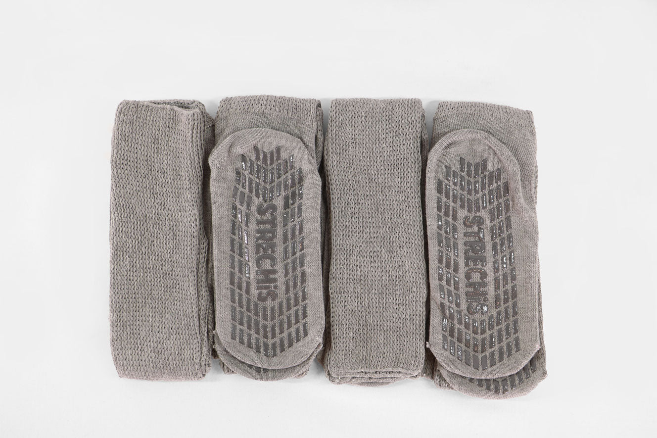 Super Wide Socks in Grey with Anti-Slip